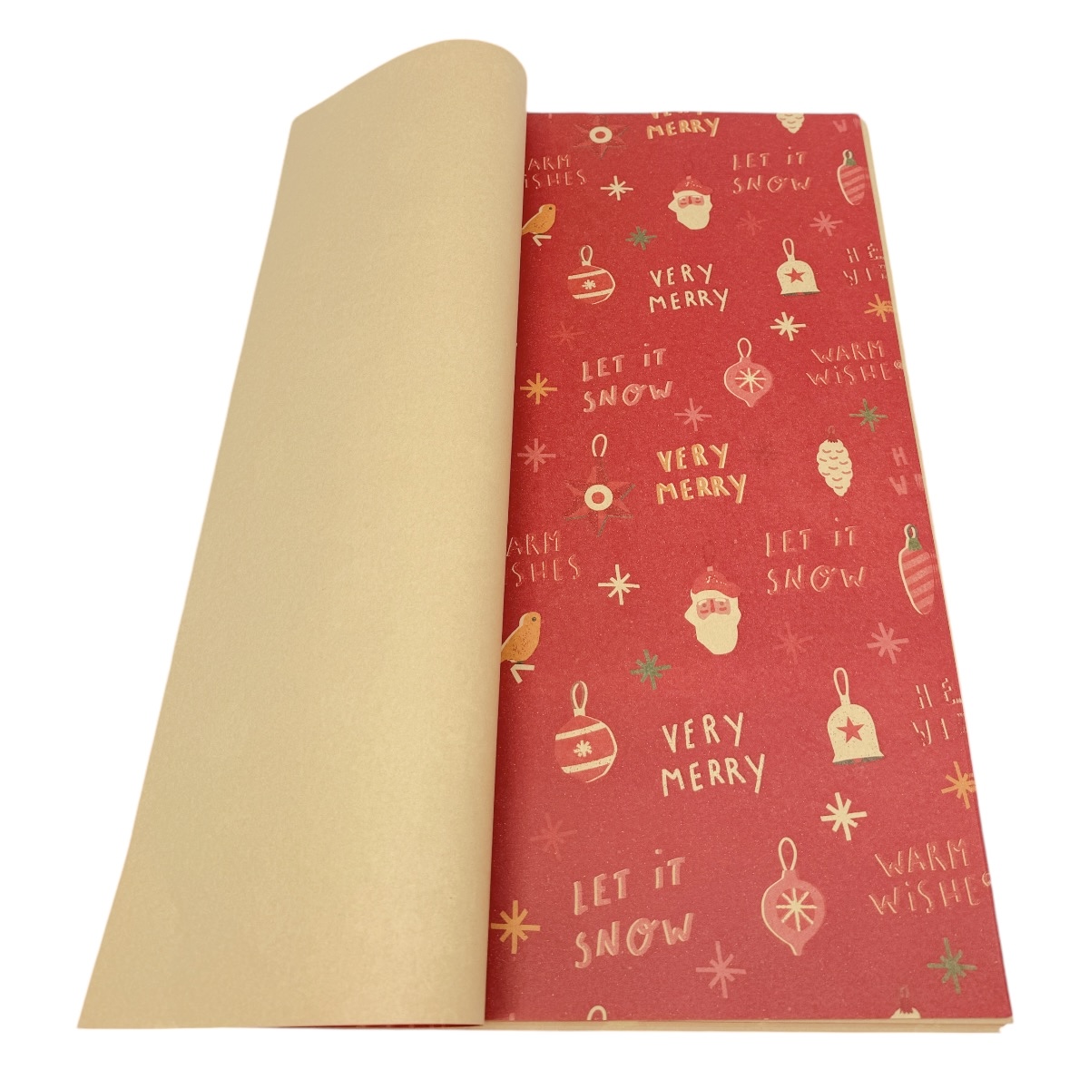 Hartie Kraft Ziar Let it Snow Rosu