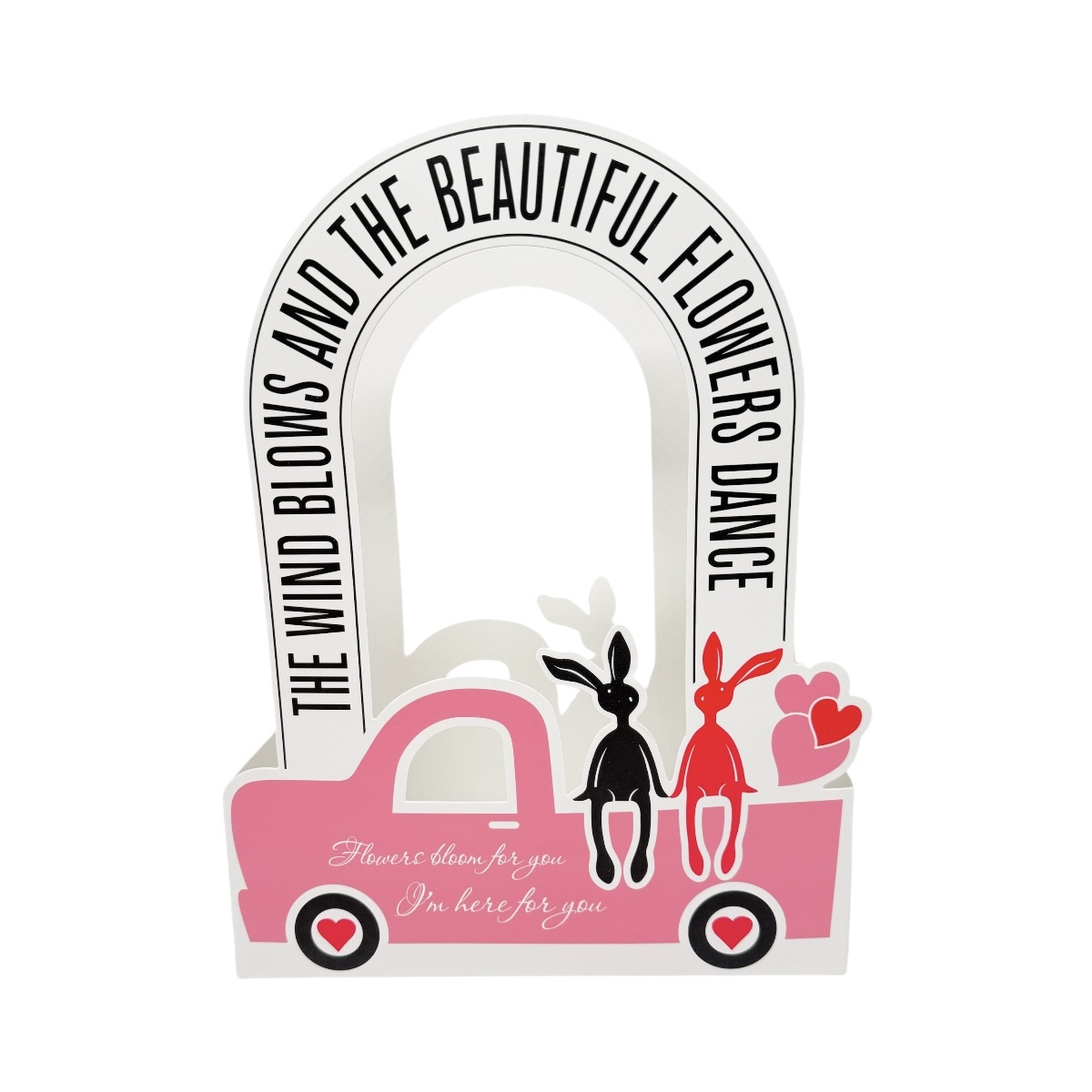 Set 12 Cutii Pliabile cu Maner The Wind Blows And The Beautiful Flowers Dance Roz