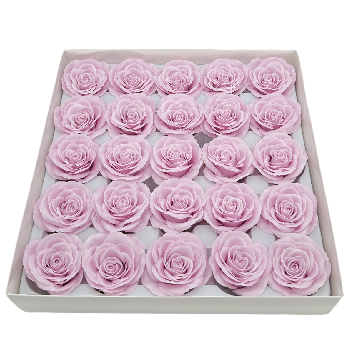 Set 25 Trandafiri Sapun Parfumati, Premium, Pastel Pink