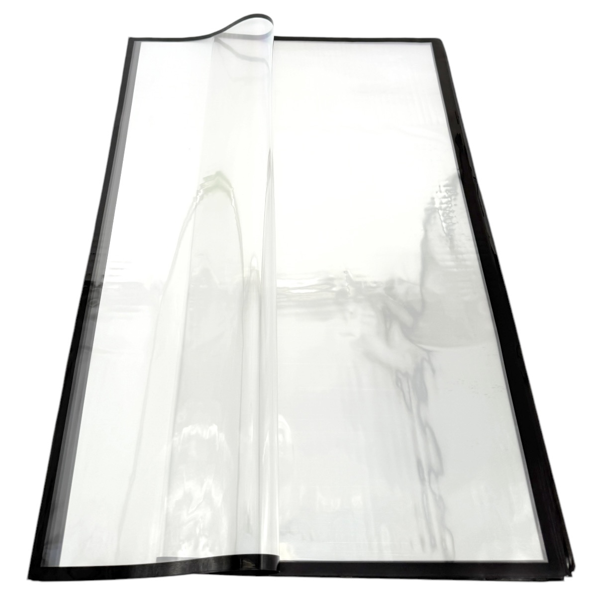 Celofan Transparent cu Bordura Color Negru