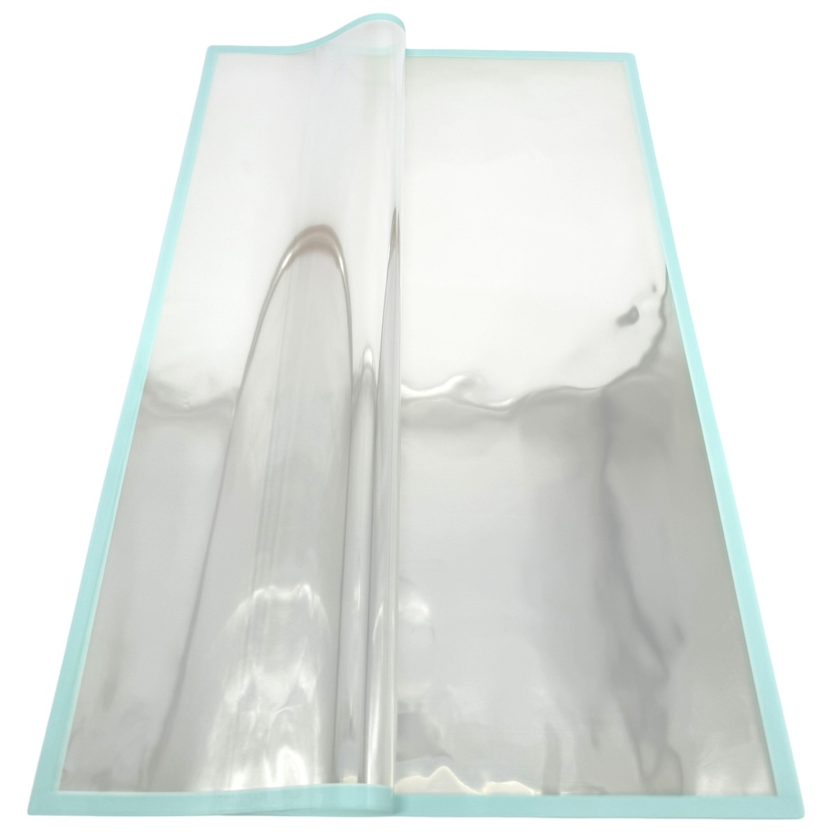 Celofan Transparent cu Bordura Color Turquoise