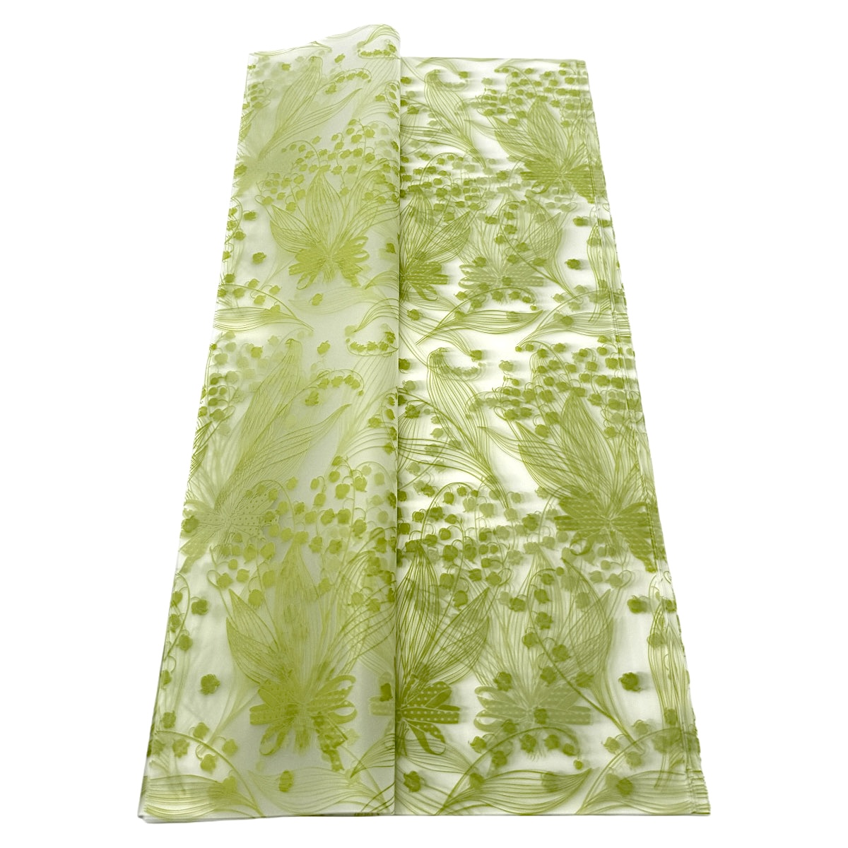 Celofan Semitransparent Buchet de Lacramioare Verde Lime