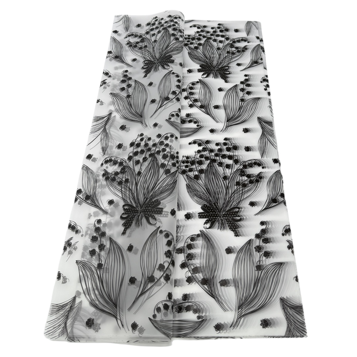 Celofan Semitransparent Buchet de Lacramioare Negru