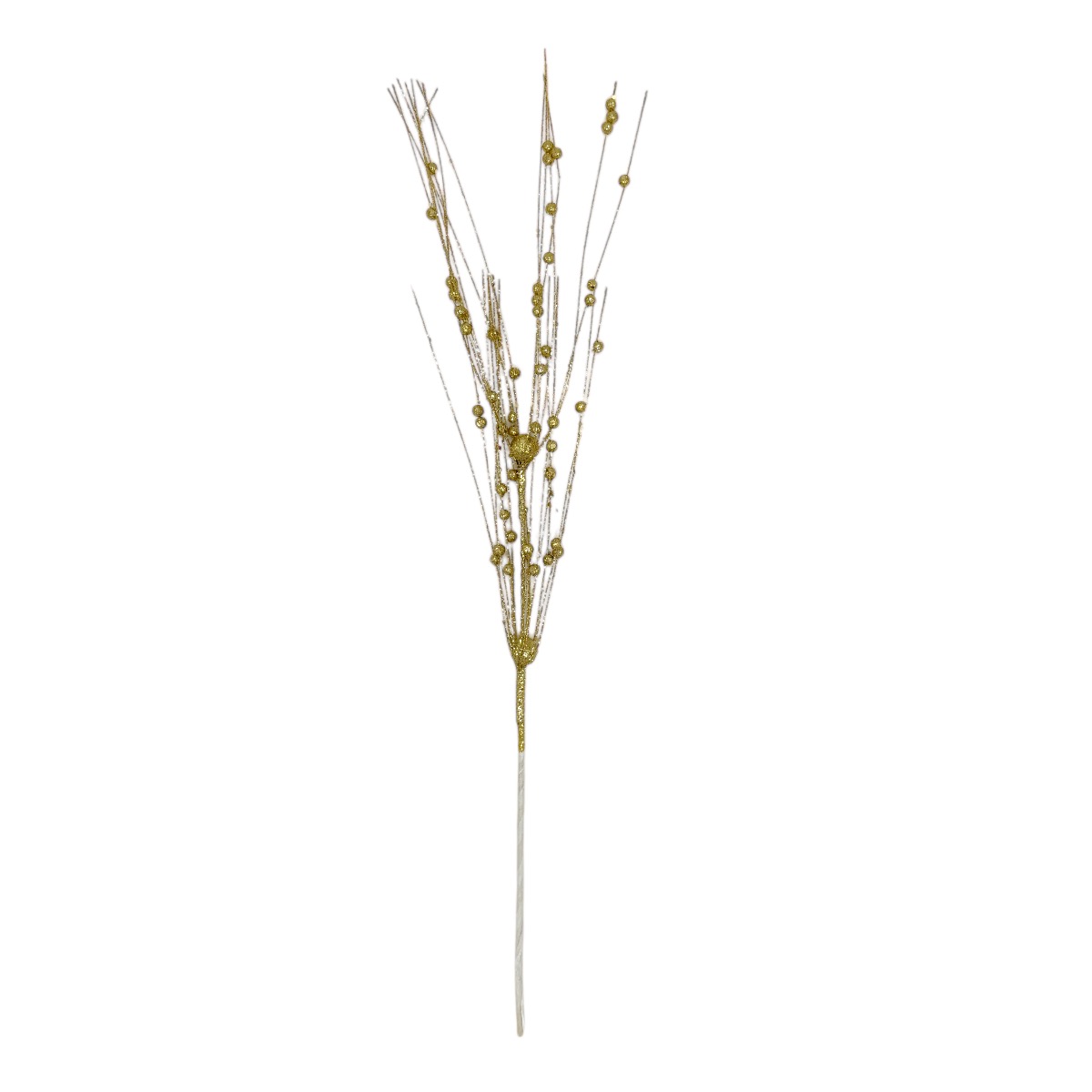 Crenguta Fire Curly cu Bile Sclipici 65cm Auriu