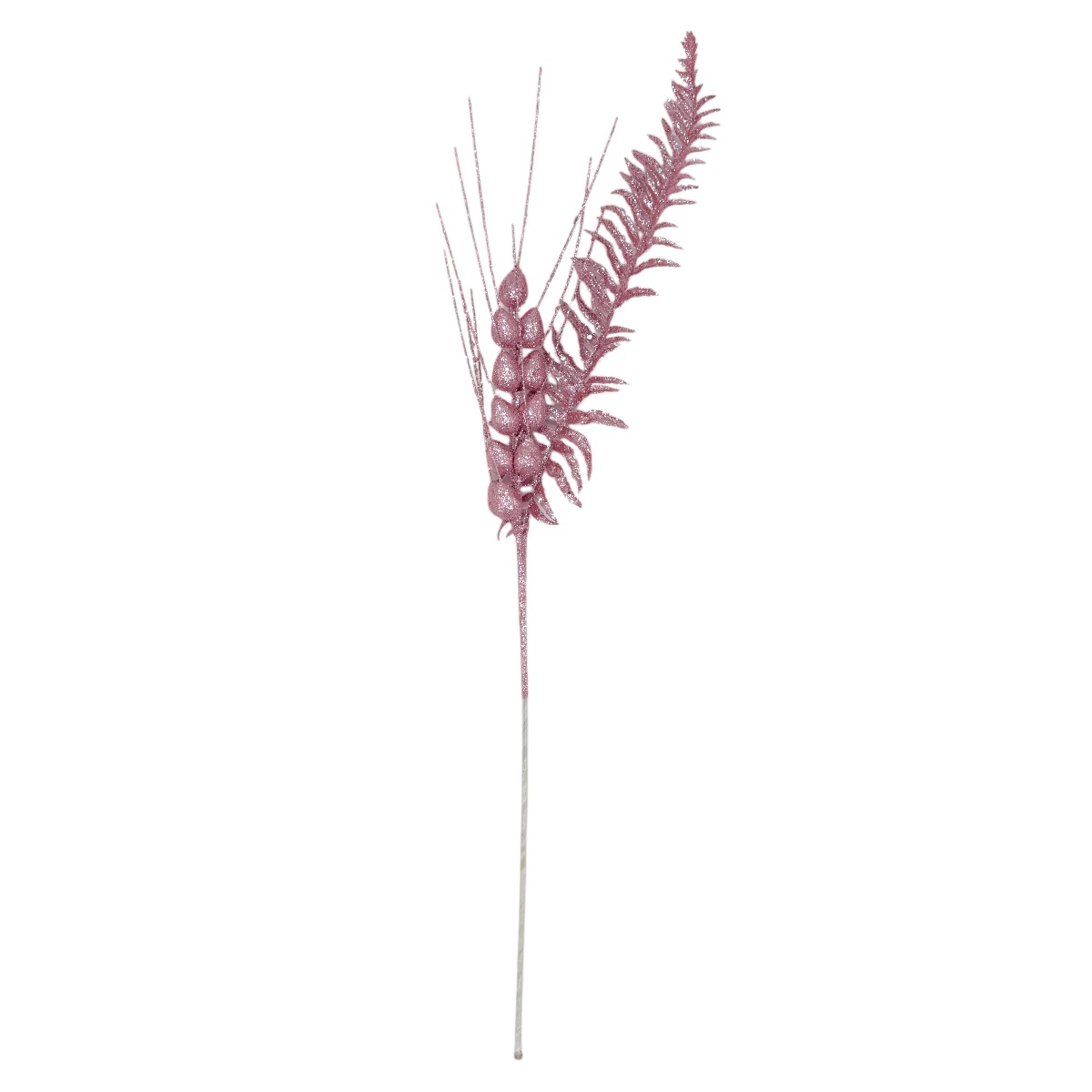 Crenguta Spic Gigant si Feriga Sclipici 65cm Roze