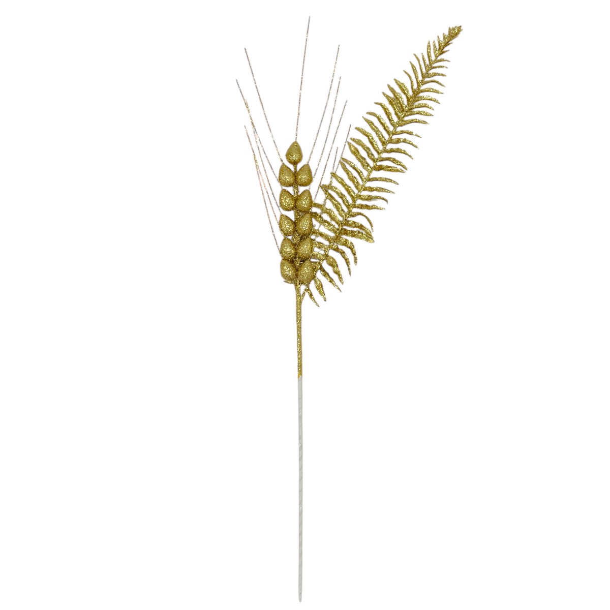 Crenguta Spic Gigant si Feriga Sclipici 65cm Auriu