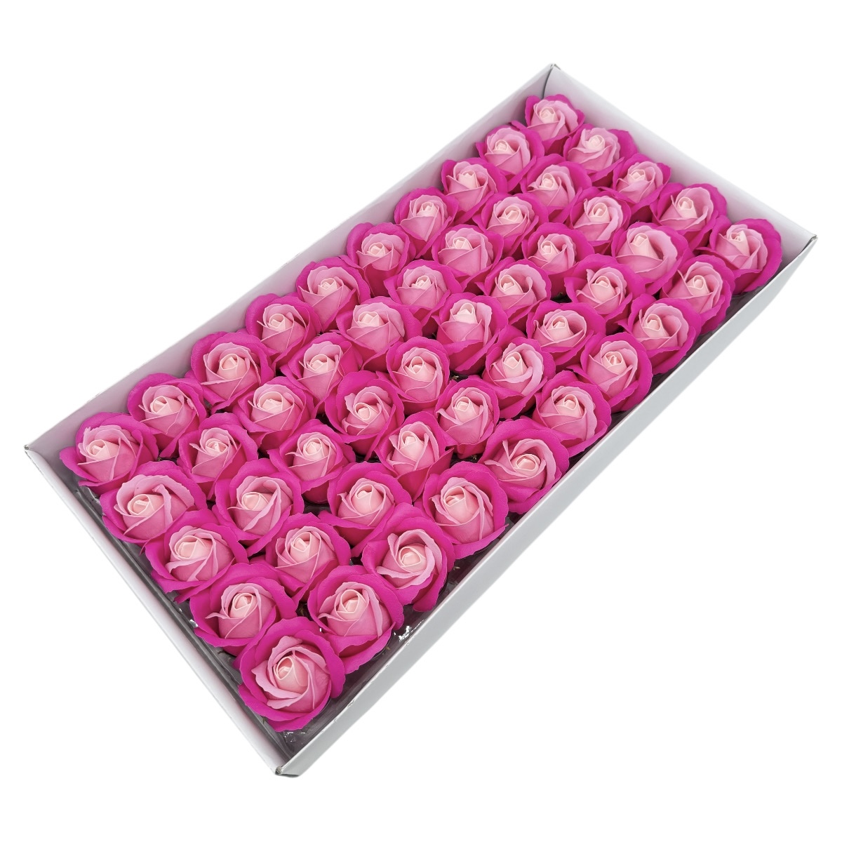 Set 50 Trandafiri Sapun Parfumati Atingere Reala TRIO Siclam Roz Baby Roz