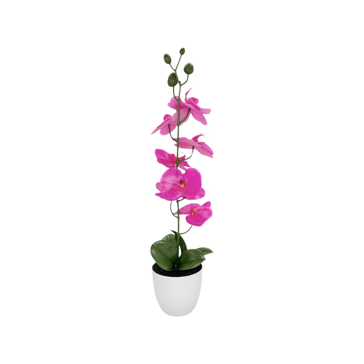 Ghiveci Plastic Artificial Orhidee Siliconata Fuchsia 44cm