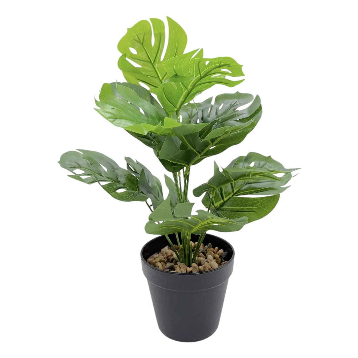 Ghiveci Plastic Conic Artificial Planta Dracaena Verde 43cm
