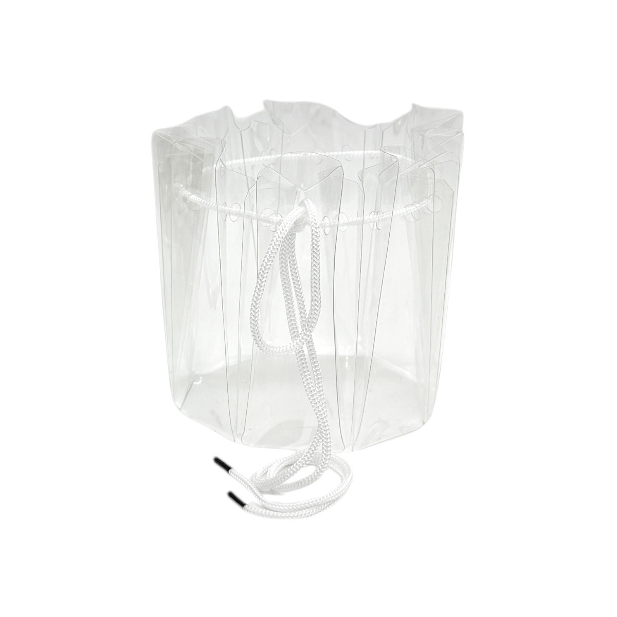 Vaza transparenta transport buchete 14cm