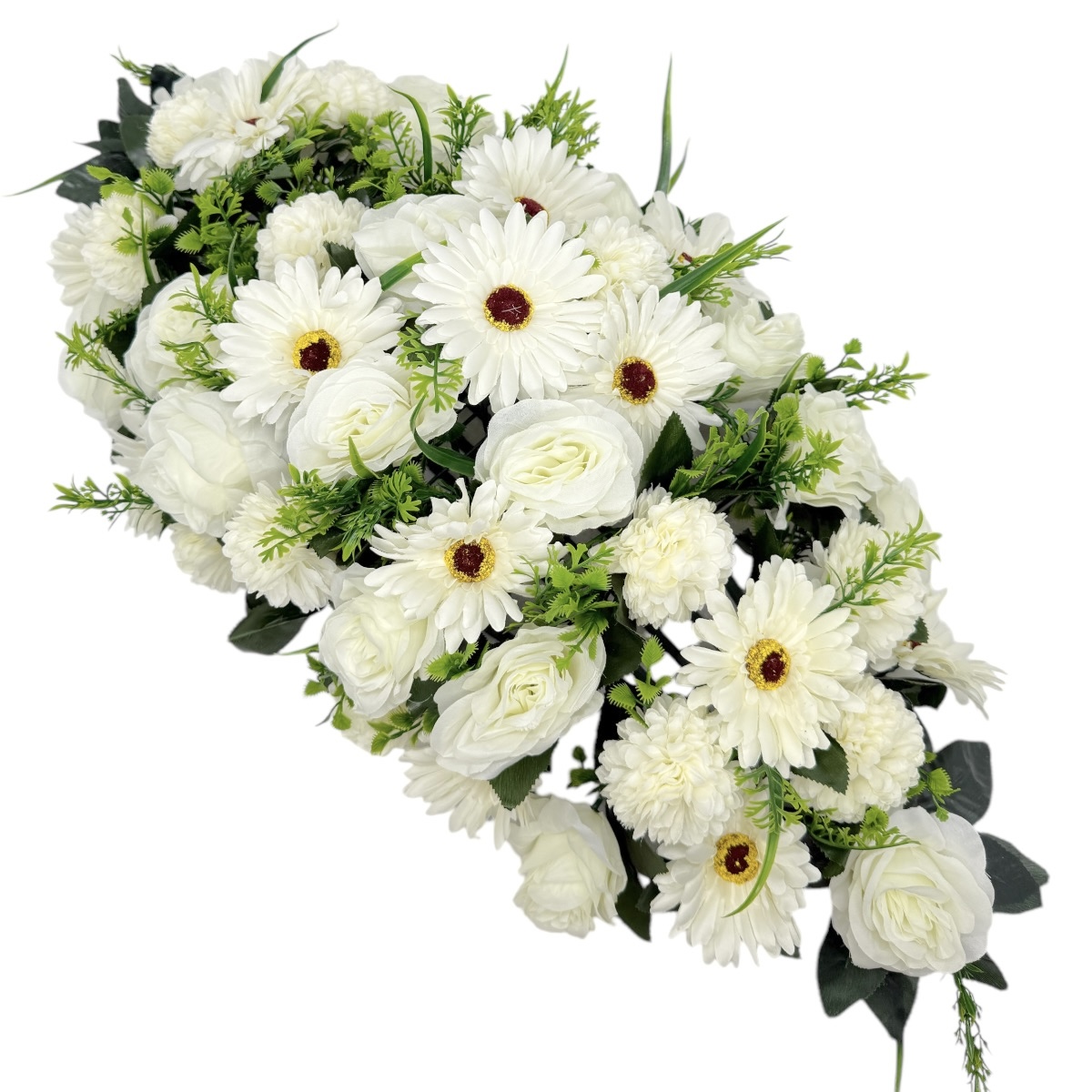 Coroana Funerara Artificiala Tip Jerba Trandafiri Gerbera si Crizanteme