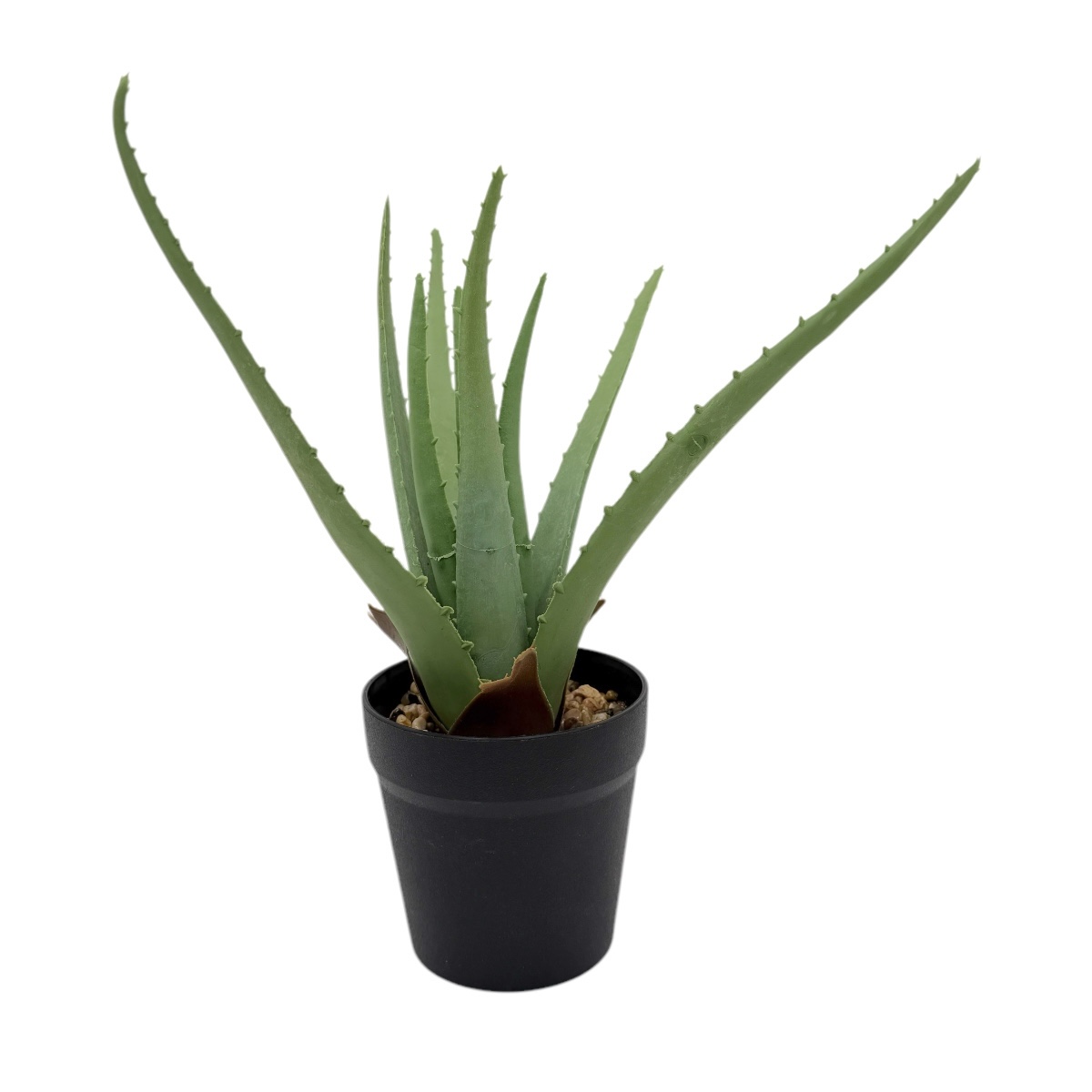Ghiveci Plastic Conic Artificial Aloe Vera Verde 32cm