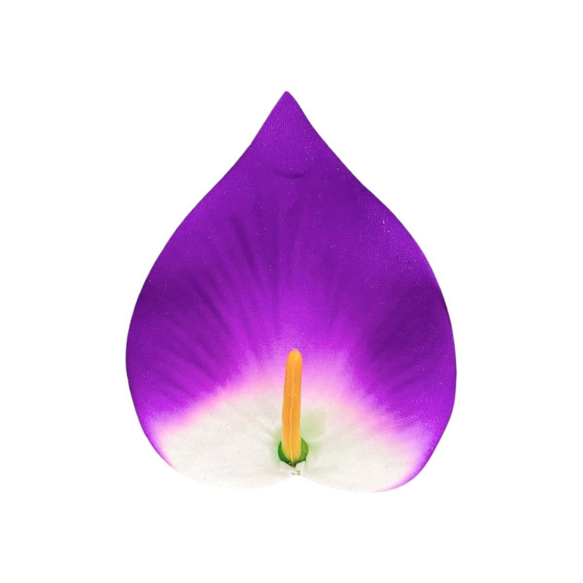Set 90 buc flori artificiale funerare, Cap Cala Mica Violet cu Alb