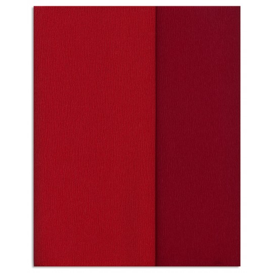 Hartie creponata Gloria Doublette rosu-rosu carmin, cod 3331 AFO
