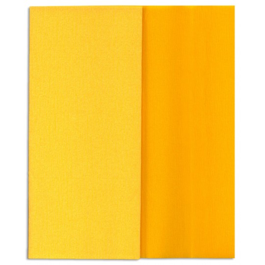 Hartie creponata Gloria Doublette galben-galben deschis, cod 3404 AFO