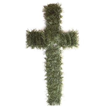 Cruce funerara sarma si brad artificial 70cm