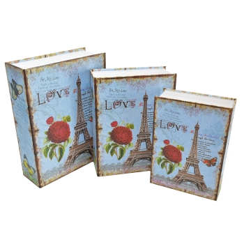 Set 3 cutii tip carte Love Paris, 21-30 AFO