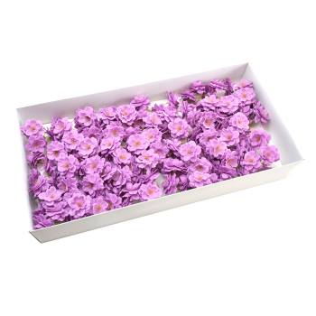 Set 50 ramuri floare de cires din sapun parfum si atingere reala liliac afo