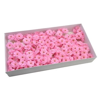Set 50 ramuri floare de cires din sapun parfum si atingere reala roz afo