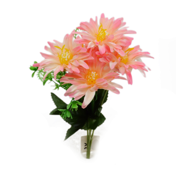 Buchet gerbera wild crem cu roz