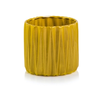 Ghiveci ceramica cilindru lines auriu 13x12cm