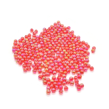 Perle color rosu rainbow 0.6cm