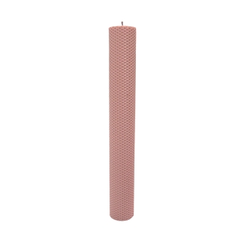 Lumanare tip fagure 41cm roze prafuit diametru 5.5cm