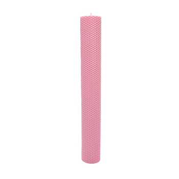 Lumanare tip fagure 41cm roz baby diametru 5.5cm