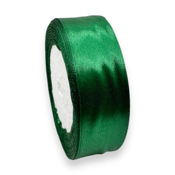 Rola Satin 2.5cm verde smarald