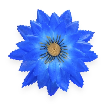 Set 90 buc flori artificiale funerare, Cap Lotus Albastru