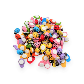 Buburuze Colorate 13mm x 9mm - 100 bucati