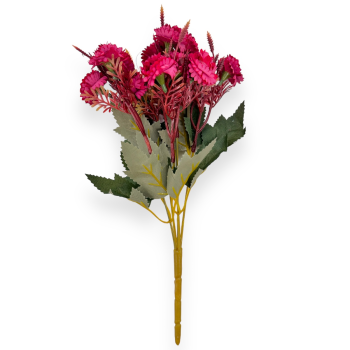 Buchet 5 fire Garofita Vintage Grena