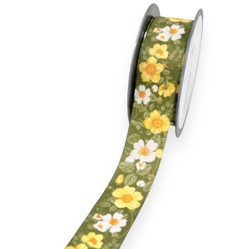 Rola textila 3.6cm model Primavera verde