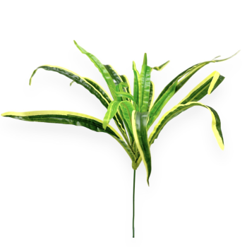 Buchet artificial 20 fire Dracena verde cu galben