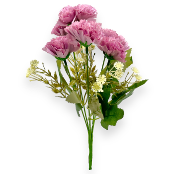 Buchet 6 fire garoafa liliac