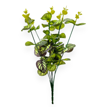 Buchet Artificial 7 Fire Eucalipt Mic - Verde Inchis