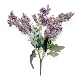 Buchet Artificial 5 fire Solidago Liliac cu Mov