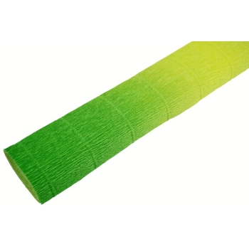 Hartie Creponata Floristica - Degrade Verde cu Galben - cod 600/5 AFO