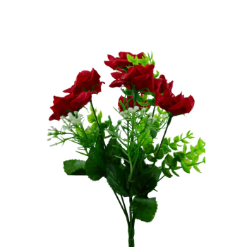 Flori Mini Buchet 7 Miniroze Rosu