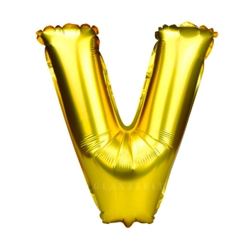 Balon gonflabil auriu 55 cm litera V AFO