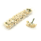 Set 144 trandafiri hartie 11cm pe sarma crem