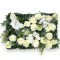 Panou Floral 60cm x 40cm Alb cu Verdeata 19-177