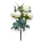 Buchet 6 Bujori Premium Alb