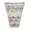 Ambalaj tip con transparent cu floricele rosii