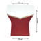 Ambalaj Pentru Buchet Thank You For The Best Wishes Rosu Inchis