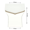 Ambalaj Pentru Buchet Thank You For The Best Wishes Alb