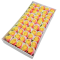 Set 50 trandafiri sapun parfumati atingere reala Rainbow cu Galben