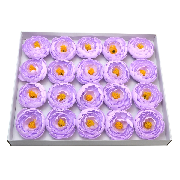 Set 20buc ranunculus de sapun parfumati atingere reala lila 23-28 afo