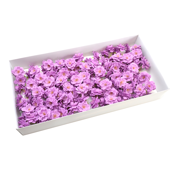 Set 50 ramuri floare de cires din sapun parfum si atingere reala liliac afo