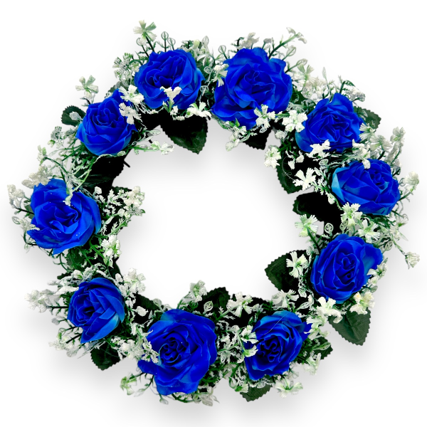 Coronita funerara cu Trandafiri Albastri